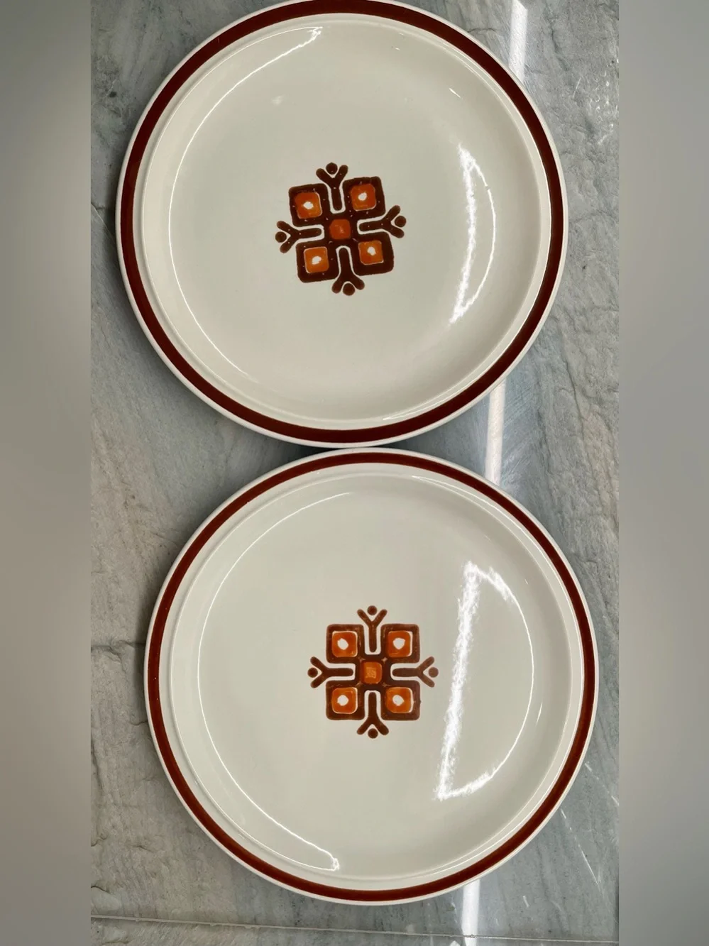 VTG Edgemere Stoneware Collection Dinner Plate Desert Sun ~ Japan 10.5